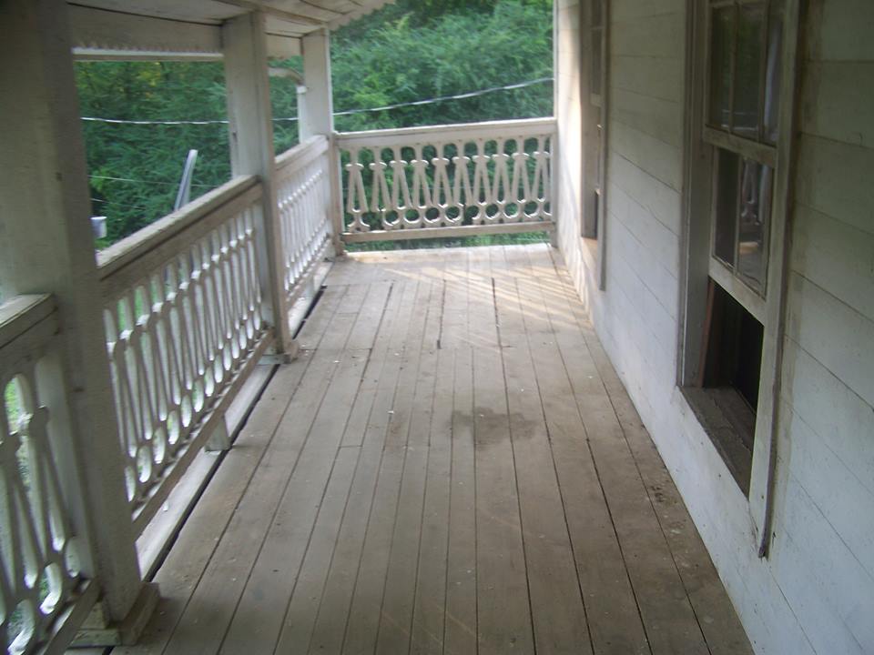 right side of sleeping porch upstairs