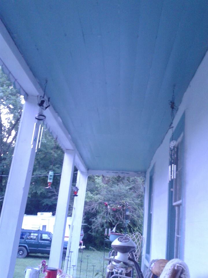downstairs porch