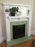 Dining room fireplace