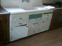 Closer view of the undercabinet in kitchen.