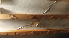 Bedroom crack in ceiling