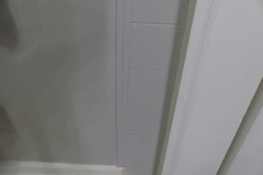 Subway tile effect in plaster - shortcut repair after possible wall access