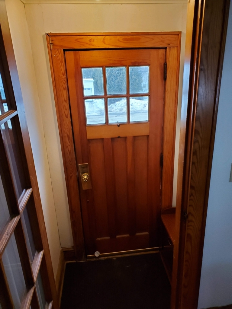 Original Front Door Inside