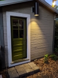 Garage door, green