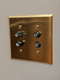Push button dimmer switch