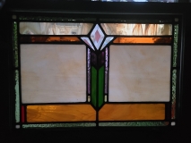 Dining room stained glass window