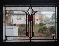 Pantry stained glass window