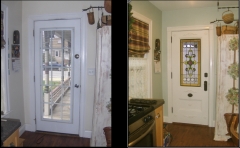 Kitchen door Before and After